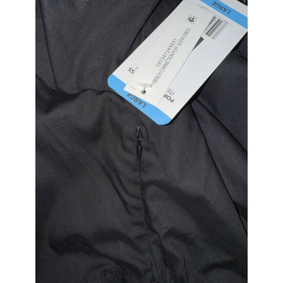 NWT French Connection Ladies Black Puff Sleeve Poplin Cotton Maxi Dress Size L - Picture 11 of 15